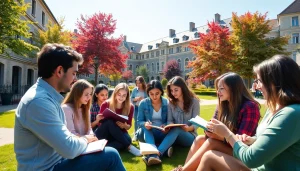 Students engaged in study at a university in Europe, emphasizing Avrupa'da Üniversite Okumak and cultural diversity.