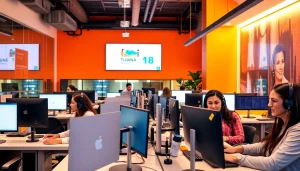 Agents handling calls in Tijuana call centers with professionalism and efficiency.