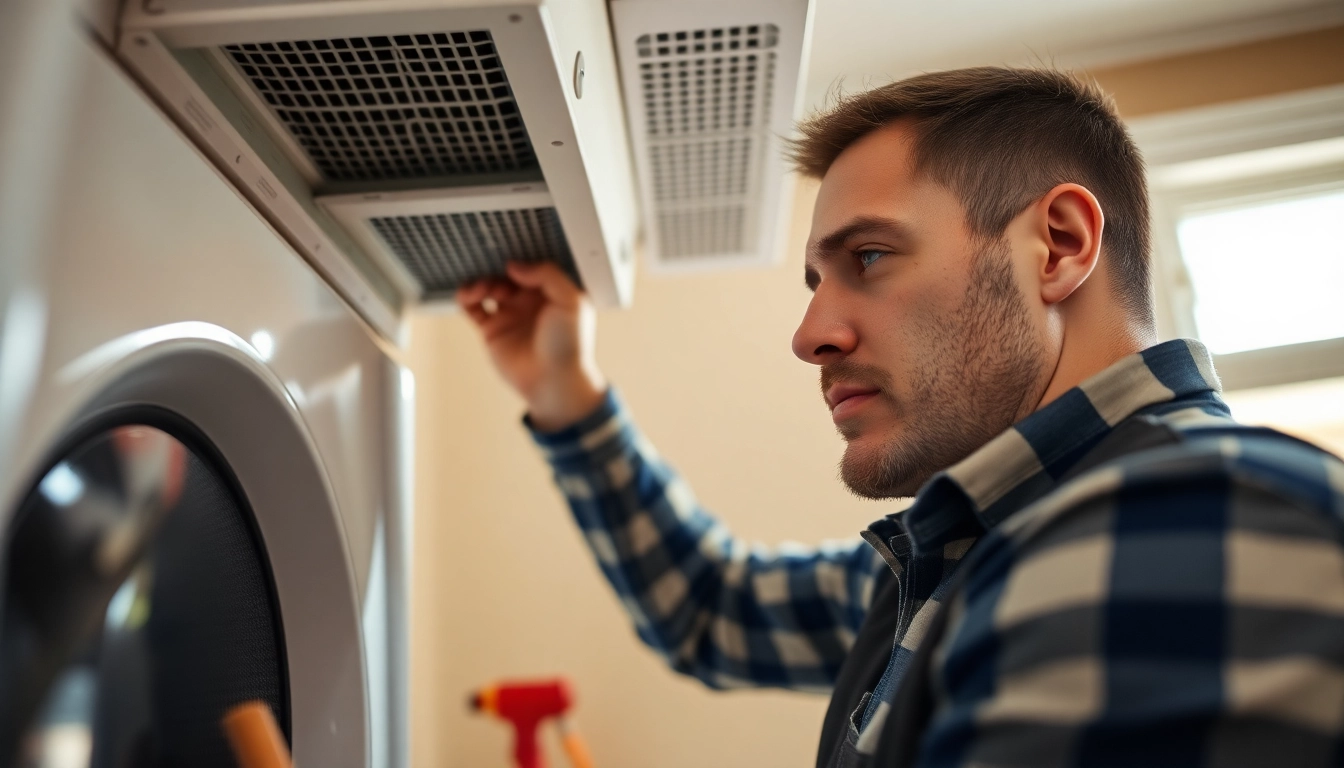 Ensure efficiency with professional dryer vent cleaning salt lake city service showcased in action.