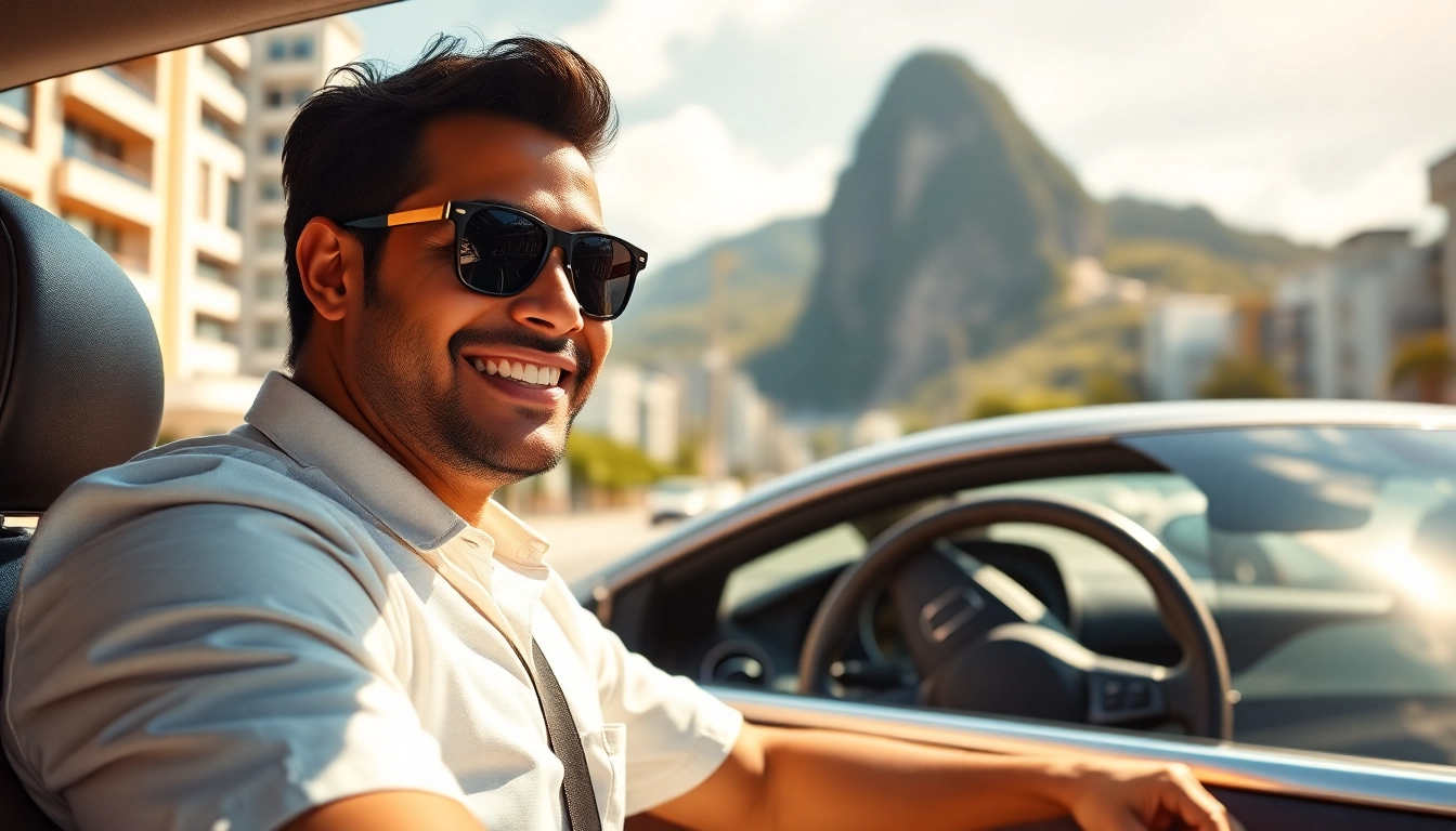 Book cheap driver hire Rio de janeiro for an unforgettable journey with a scenic backdrop of iconic landmarks.