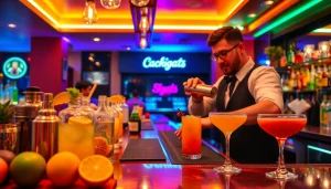 Join our exciting cocktailkurs and learn to mix vibrant cocktails with professional guidance.