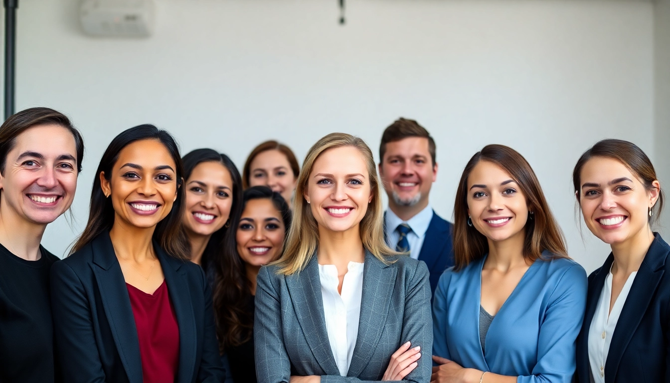 Capture corporate headshots showcasing diverse professionals in a well-lit studio setting.