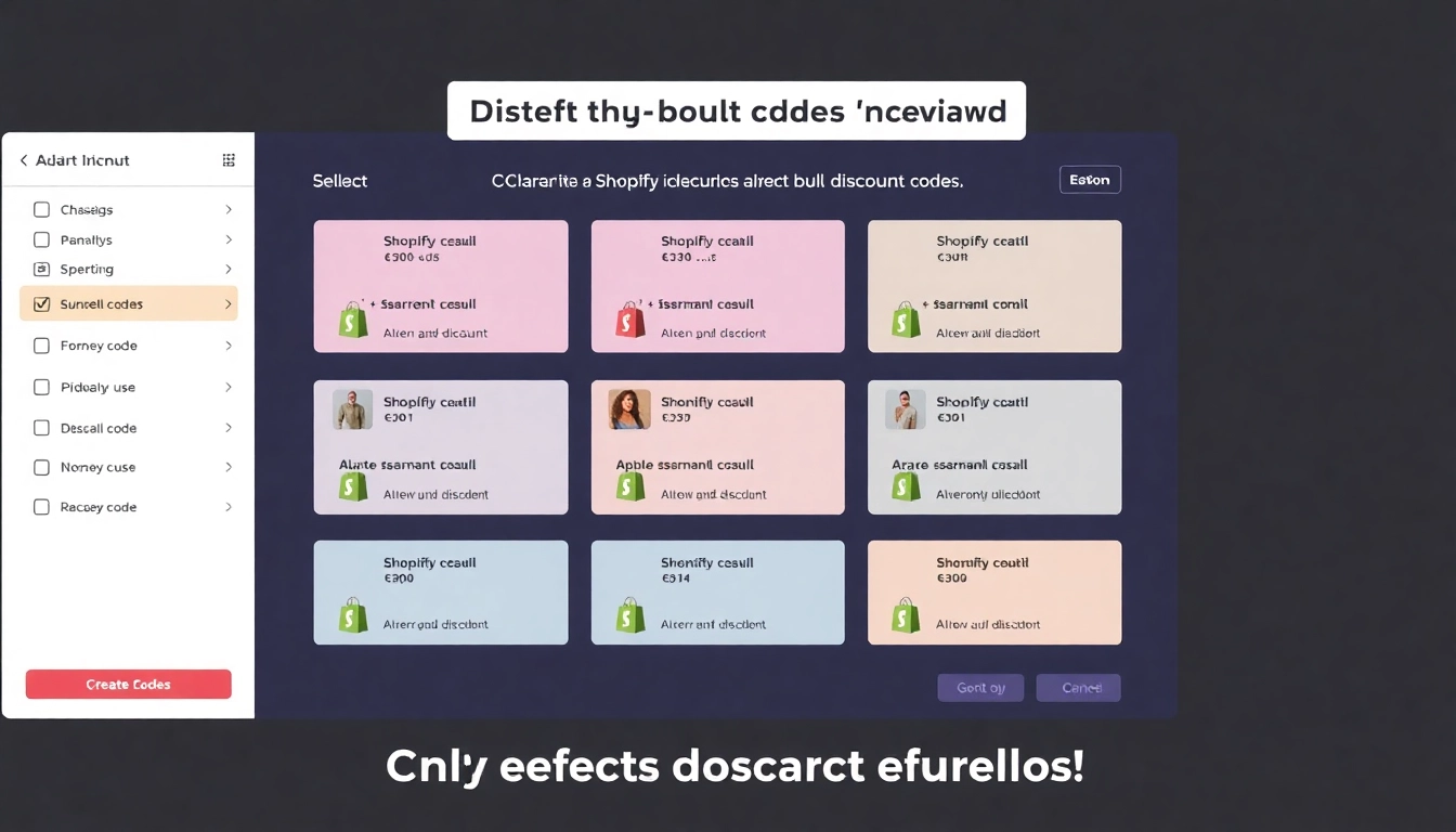 Create Shopify bulk discount codes with ease using a user-friendly digital interface.