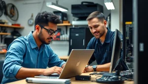 Riparazione computer torino: esperti al lavoro in un centro assistenza professionale per PC.