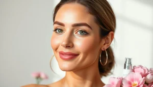 Client showcasing flawless skin with Botox-Zürich treatment results in a serene spa setting.