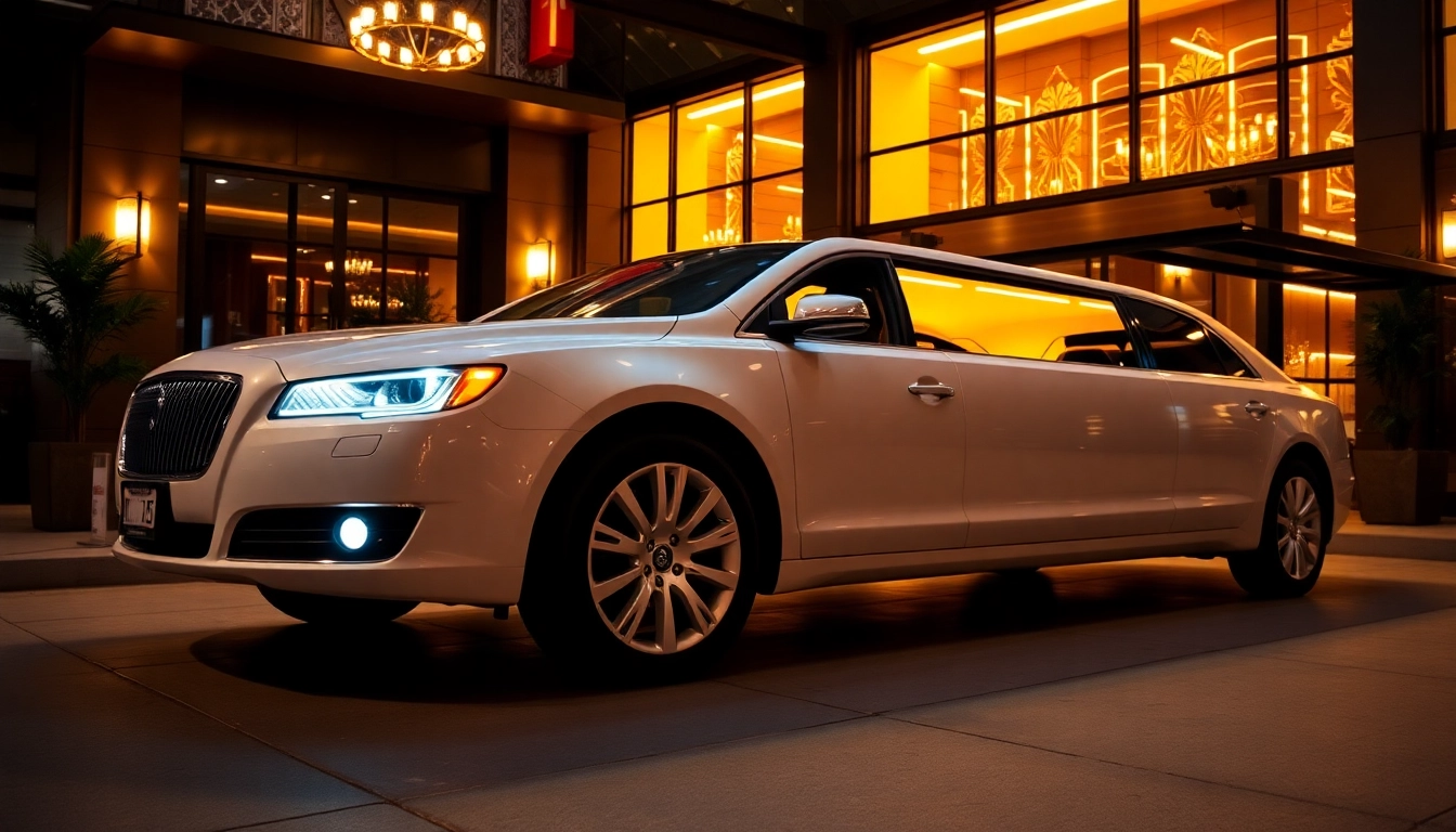 Experience luxury with Grand Limousine's car service Atlanta, showcasing a sophisticated interior and professional chauffeur.