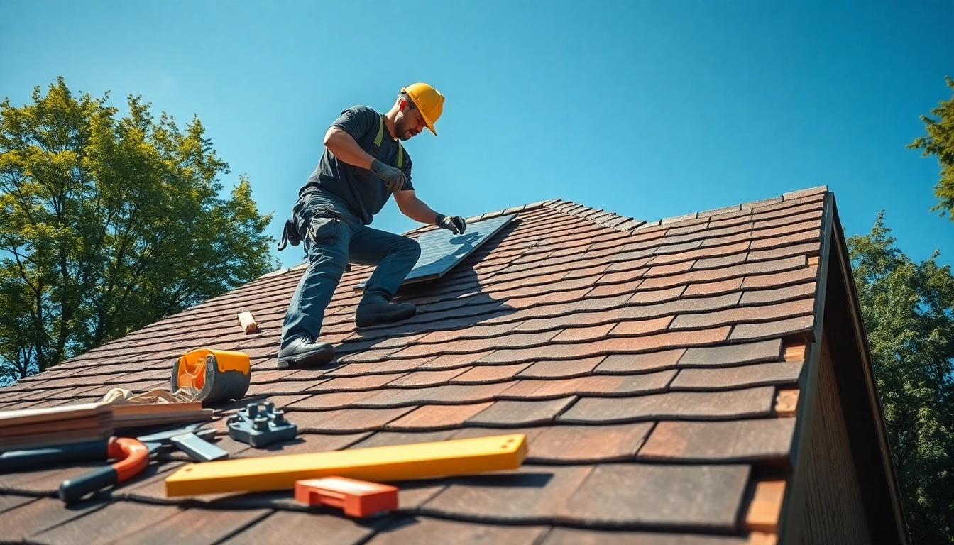 Skilled dakdekker beekbergen installing shingles on a Dutch home, emphasizing quality craftsmanship.