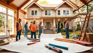 Full home renovation contractor Nashville directing a team on a residential remodel project.