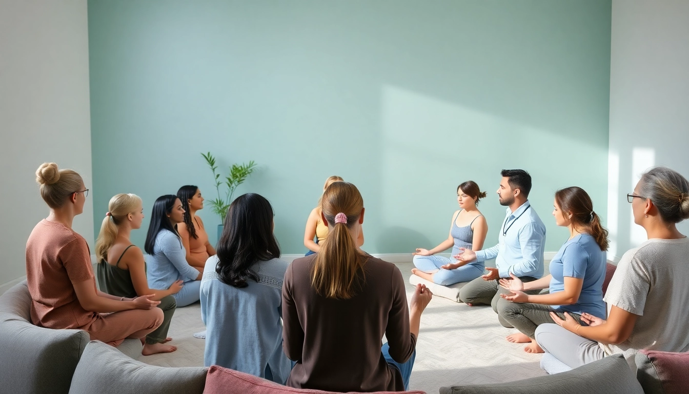 Engaging mindfulness practices for dealing with anxiety in a supportive group setting.