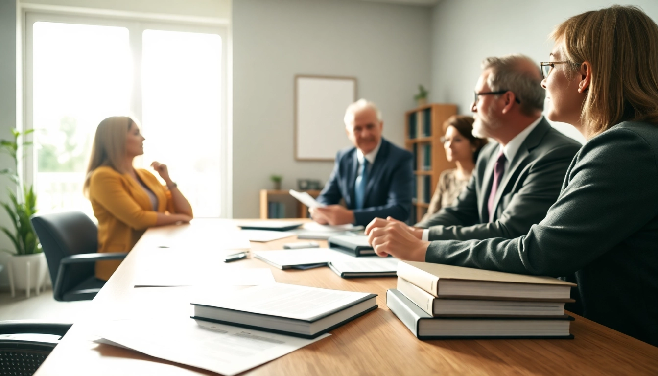 Agricultural law attorney advising clients in a professional office, showcasing expertise.