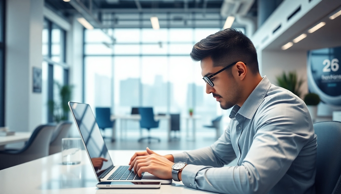 Optimaliseer uw zakelijke internet met betrouwbare verbindingen in een moderne kantooromgeving.