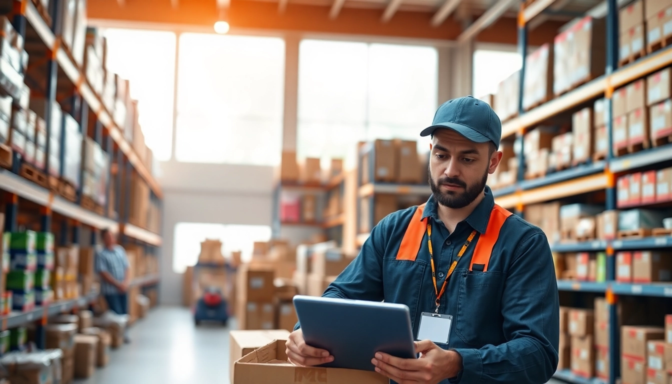 Showcase of amazon fba wholesale products in an organized e-commerce warehouse setup