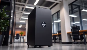 Un innovador servidor HPE Colombia con diseño moderno, ideal para empresas tecnológicas.